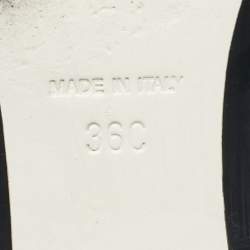 Pre Owned Chanel White Leather Oxfords Lace Up Size 36