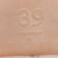 Pre Owned Chanel Off Cream/Black Canvas CC Cap Toe Espadrille Flats Size 39