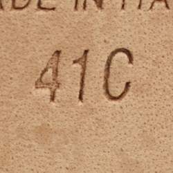 Pre Owned Chanel Black Leather and Fabric Cap Toe CC Faux Pearl Heel Pumps Size 41