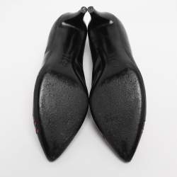 Pre Owned Chanel Black Patent Leather Pumps Size 38.5