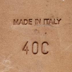 Pre Owned Chanel Black CC Ballet Flats Size 40