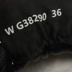 Pre Owned Chanel Grey/White Suede and Canvas CC Low Top Sneakers Size 36