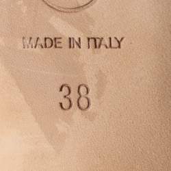 مملوكة مسبقًا حذاء شانيل تويد أسود/ذهبي وجلد مقدمة كاب بسي سي بفتحة خلف الكاحل مقاس 38