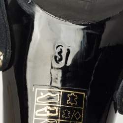 Pre Owned Chanel Black Suede CC Logo Slide Sandals Size 37