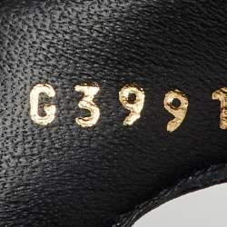 Pre Owned Chanel Black Quilted Leather CC Logo Platform Wedge Sandals Size 39.5