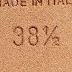 Pre Owned Chanel Black Leather and Fabric Cap Toe Mary Jane Pumps Size 38.5