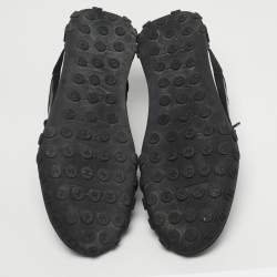 Pre Owned Chanel Multicolor Nylon and Suede CC Low Top Sneakers Size 38.5