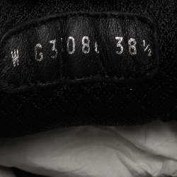 Pre Owned Chanel Multicolor Nylon and Suede CC Low Top Sneakers Size 38.5