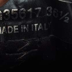 Pre Owned Chanel Black Nylon and Suede CC Low Top Sneakers Size 36.5