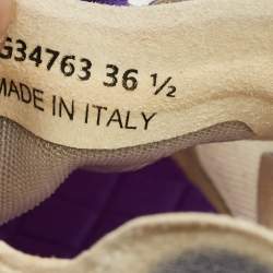 مملوكة مسبقًا Chanel Interlocking CC Size 36.5 Grey Mesh Low Top Sneakers