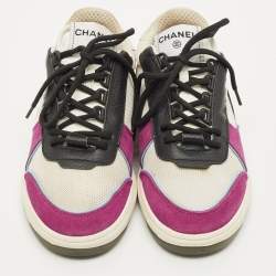 مملوكة مسبقًا Chanel CC Size 36 Multicolor Leather, Mesh and Suede Low Top Sneakers