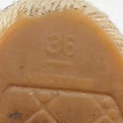 Pre Owned حذاء إسبادريل فلات شانيل جلد فويل ملون وقماش تويد مزين سي سي مقاس 36