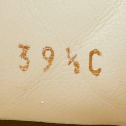 Pre Owned Chanel Size 39.5 White CC Check Canvas Low Top Sneakers