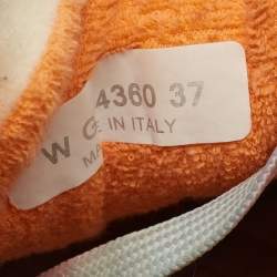 مملوكة مسبقًا Chanel Interlocking CC Size 37 Grey/Pink Suede and Tweed Low Top Sneakers