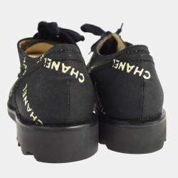 Pre Owned حذاء رياضي شانيل أسود قماش مقاس 36