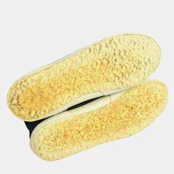 مملوكة مسبقًا حذاء رياضي شانيل مرتفع من أعلى بحبال أسود/أبيض مقاس 38