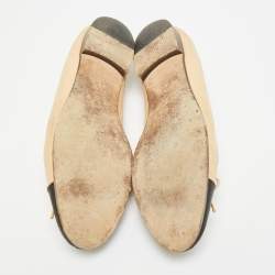 Pre Owned حذاء فلات باليه شانيل فيونكة سيات سي تو كاب جلد أسود مقاس 39