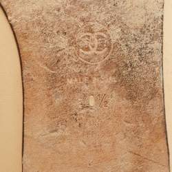 Pre Owned حذاء فلات باليه شانيل فيونكة سيات سي تو كاب جلد أسود مقاس 39