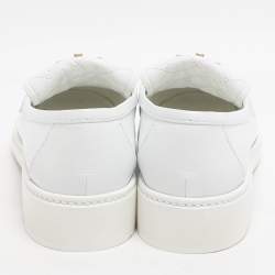 Pre Owned حذاء لوفرز شانيل جلد أبيض سي سي مقاس 39