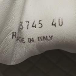 مملوكة مسبقًا Chanel CC Size 40 Multicolor Leather and Suede Low Top Sneakers