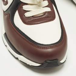 مملوكة مسبقًا حذاء رياضي شانيل منخفظ من أعلى CC جلد شامواه ونايلون متعدد الألوان مقاس 38.5