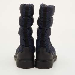 مملوكة مسبقًا Chanel Size 40.5 Blue Nylon Snow Boots