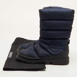 مملوكة مسبقًا Chanel Size 40.5 Blue Nylon Snow Boots