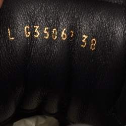 مملوكة مسبقًا Chanel CC Size 38 Gold/Burgundy Leather Low Top Sneakers