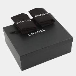 Pre Owned Chanel Cc Logo Short Boots Black Patent Leather Size 37.5C