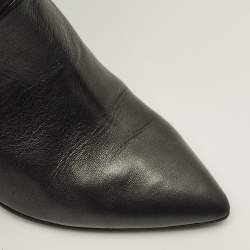 مملوكة مسبقًا Chanel Size 39.5 Metallic Leather Knee Length Boots