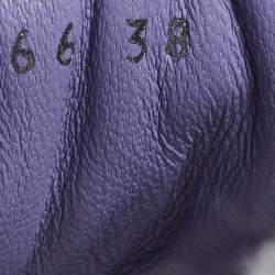 Pre Owned Chanel CC Size 38 Lilac Tweed and Leather Low Top Sneakers