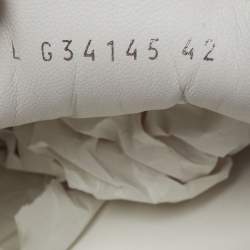 مملوكة مسبقًا حذاء رياضي شانيل سي سي جلد أبيض/أسود بعنق منخفض ويكيندر مقاس 41