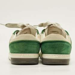 Pre Owned حذاء رياضي شانيل منخفظ من أعلى CC جلد شامواه ونايلون متعدد الألوان مقاس 38.5