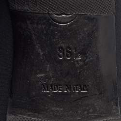 مملوكة مسبقًا حذاء باليرينا مسطح شانيل نسيج أسود سي سي كاميليا مقاس 36.5