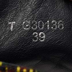 مملوكة مسبقًا Chanel CC Size 39 Multicolor Canvas and Tweed High Top Sneakers