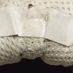 مملوكة مسبقًا Chanel CC Size 37.5 Black Mesh and Suede Lace Up Sneakers