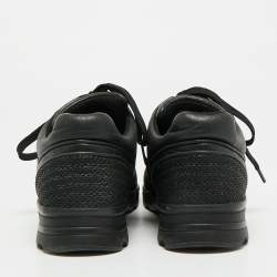 مملوكة مسبقًا حذاء رياضي شانيل سي سي جلد ونيوبرين أبيض/أسود مقاس 38