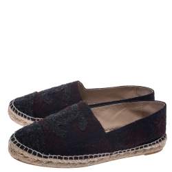 مملوكة مسبقًا Chanel Multicolor Tweed CC Espadrilles Size 39