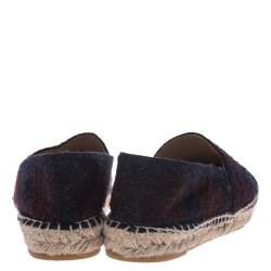 مملوكة مسبقًا Chanel Multicolor Tweed CC Espadrilles Size 39