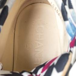  Chanel Beige Suede And White CC Canvas Combat 2x Zip Lace Up Boots Size 38