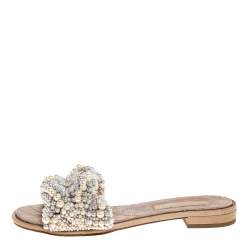 Chanel Pearl Sandals