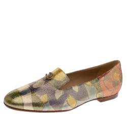 مملوكة مسبقًا Chanel Multicolor Lurex Crepe Fabric Paris-Dubai Loafers Size 41