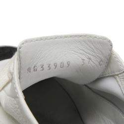 Pre Owned Chanel White/Black Leather Interlocking CC Logo Chunky Sneakers EU 37