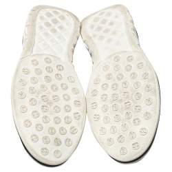 مملو كة مسبقًا Chanel Black Suede And Fabric CC Low Top Sneakers Size 41