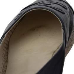 مملوكة مسبقًا حذاء فلات شانيل إسبادريل CC جلد أسود مقاس 40 