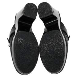 Pre Owned Chanel Black Quilted Leather CC Turnlock Clogs Size 38