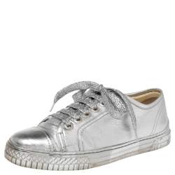 Chanel Gold And Silver Sneakers Sz 38