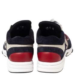 Pre Owned حذاء رياضي شانيل رباط علوي تويد و سويدي و جلد ميتاليك متعدد الألوان مقاس 37