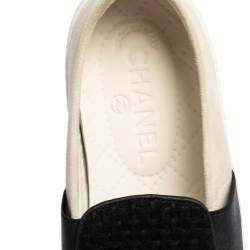 مملوكة مسبقًا حذاء رياضي شان يل سليب أون سويدي وتويد أبيض/ أسود مقاس 37