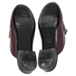 مملوكة مسبقًا حذاء سلايد شانيل جلد أسود مجدول بسلسلة مقاس 41